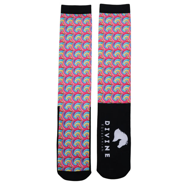 Divine Equestrian Comfort Fit Socks - Lollipops