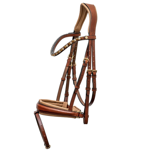 Halter Ego - The Dakar - Cognac Leather Snaffle Bridle - HEC