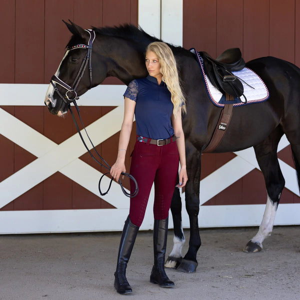 Halter Ego - Tara - Short Sleeve Lace Competition Shirt - HEC