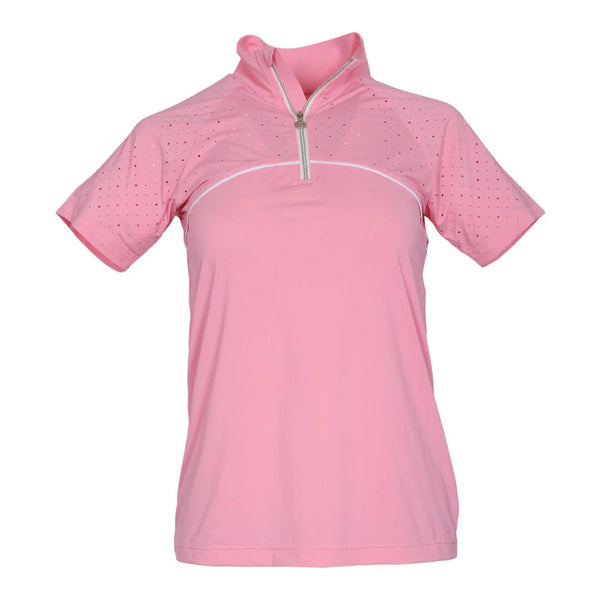 Dapplebay Lady 1/4 Zip Aircut Short Sleeve Riding Top