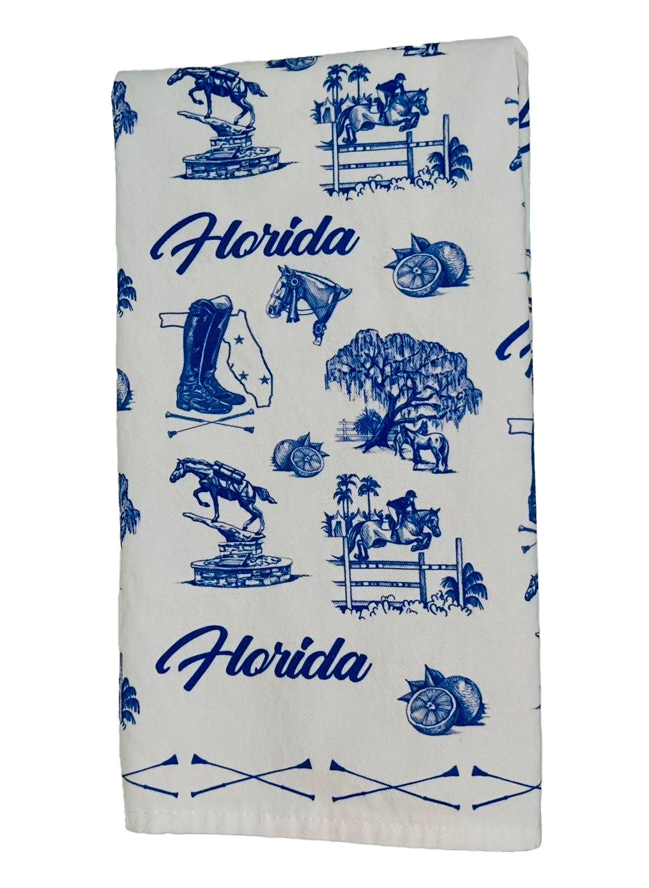 Hedera Florida Winter Circuit Tea Towel