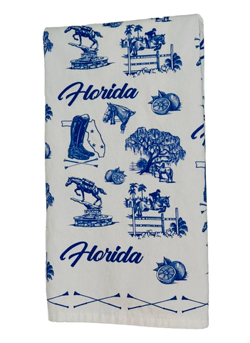 Hedera Florida Winter Circuit Tea Towel