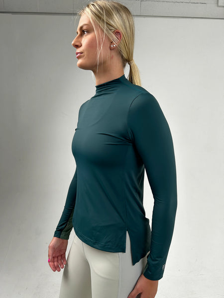 70 Degrees The Sunscreen Shirt- UPF 50+ Total Coverage in Hunter Green