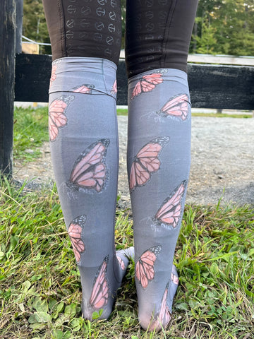 Deinhardt Designs Prints with a Purpose MONARCH Riding Socks