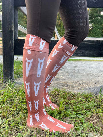 Deinhardt Designs Prints with a Purpose "BETH" Riding Socks