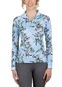 Kastel Long Sleeve Canal Blue Floral