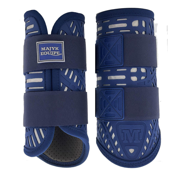 Majyk Limited Edition! XC Elite Front and Hind Set in Navy/Silver
