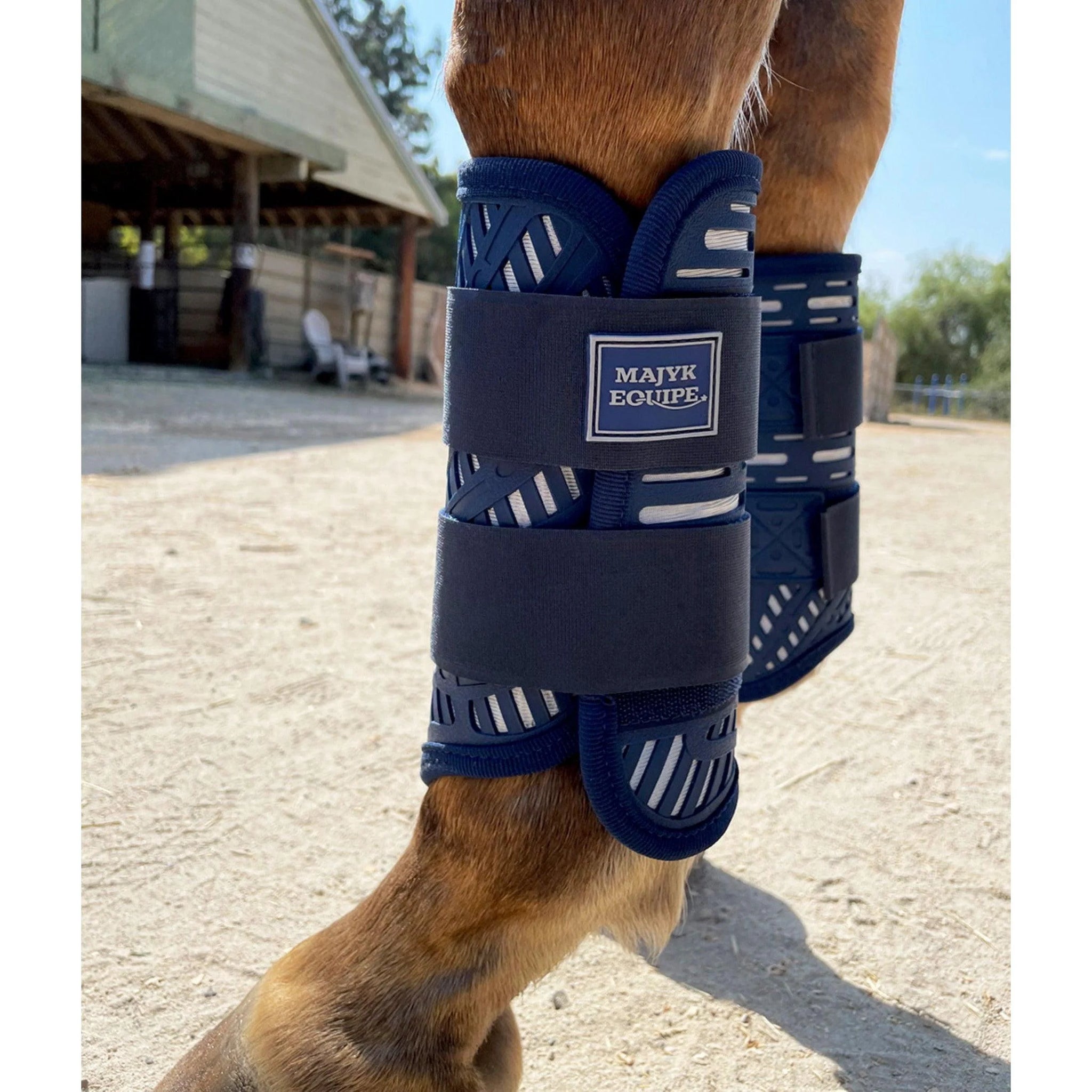 Majyk Limited Edition! XC Elite Front and Hind Set in Navy/Silver