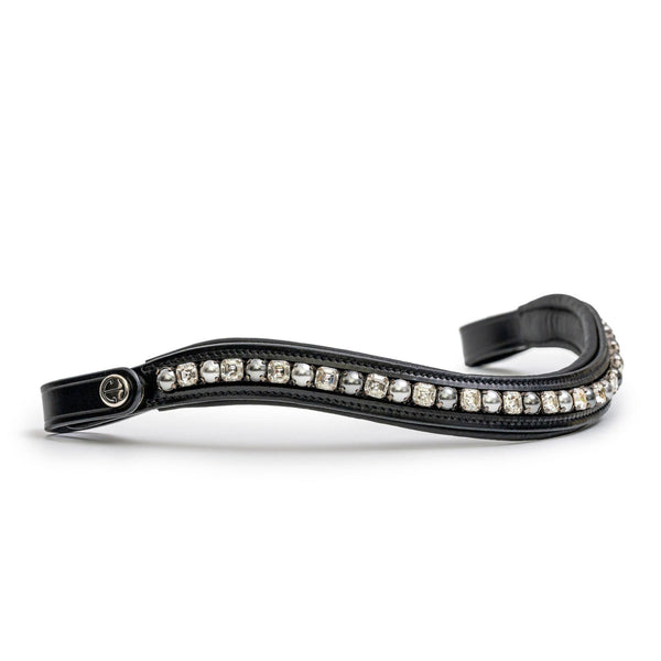 Brixton Non-Patent Black Leather Double Bridle - UPDATED DESIGN