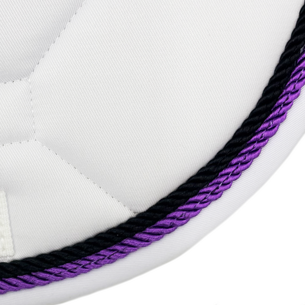 White Classica Cotton Euro Saddle pad