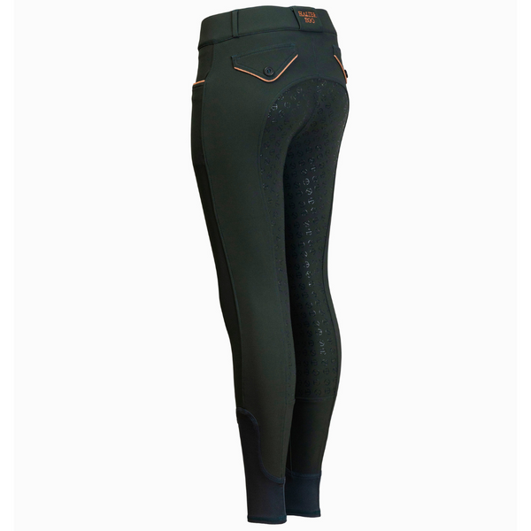 Evolution Full Seat Breeches - Spruce & Rose Gold