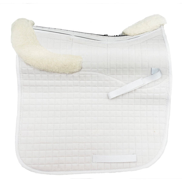 Shimmable Dressage Pad with Sheepskin