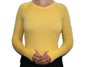 Chic Athletic Long Sleeve Shirt - Yellow