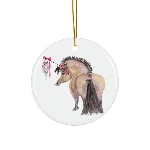 SonaEquestrian Adorable Chubby Pony Holiday Ornaments