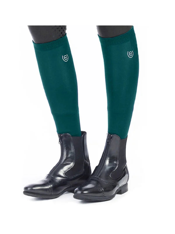 Equestrian Stockholm Riding Socks - Emerald Green