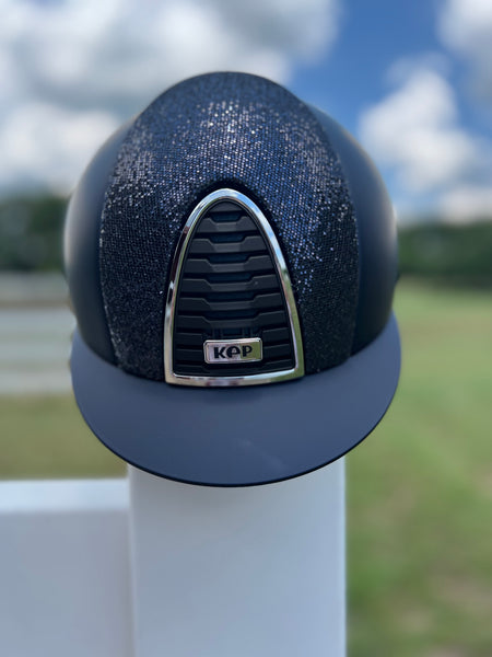 KEP Cromo 2.0 Textile Blue w/Blue Glitter Front Helmet