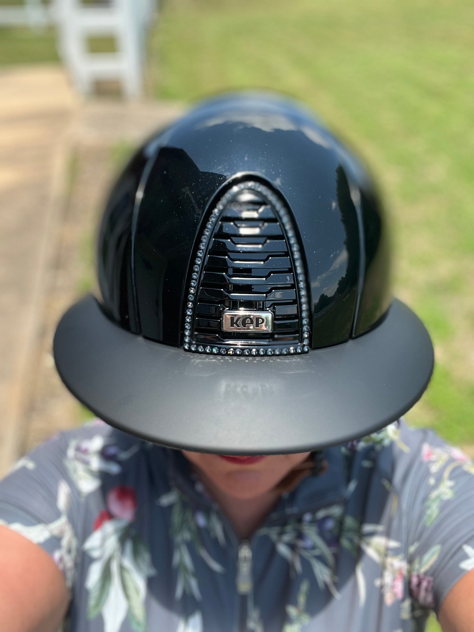 KEP Cromo 2.0 Helmet - Polish Metal Black w/Polo Visor