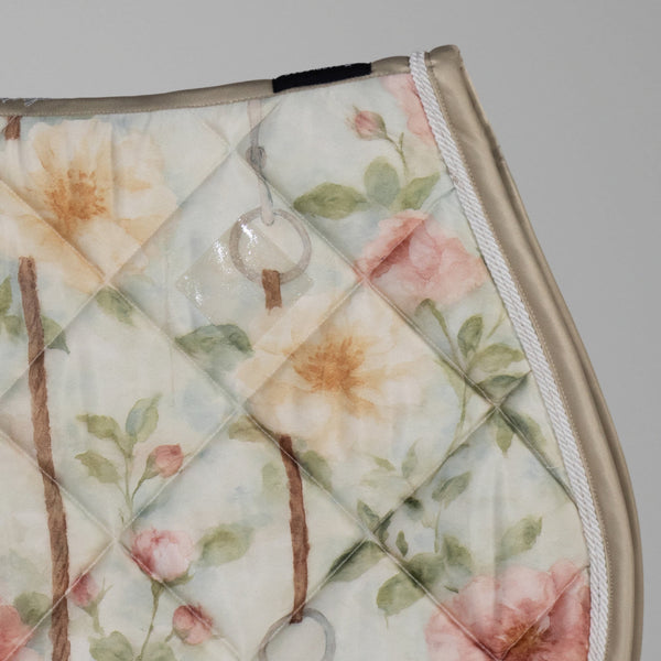 Dapplebay Vintage Floral Jump Saddle Pad