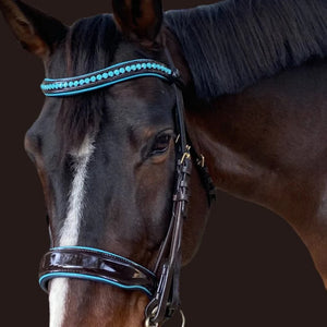 Halter Ego Oceania Brown Patent Double Bridle